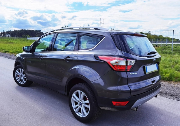 Ford Kuga cena 66100 przebieg: 127100, rok produkcji 2019 z Więcbork małe 137